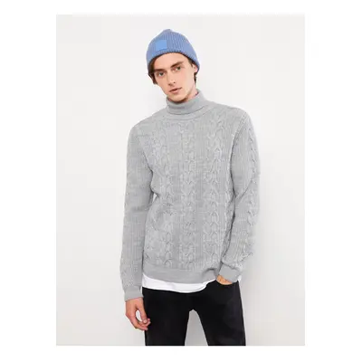 LC Waikiki Turtleneck Long Sleeve Men's Knitwear Sweater