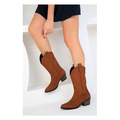 Soho Tan Women's Suede Boots