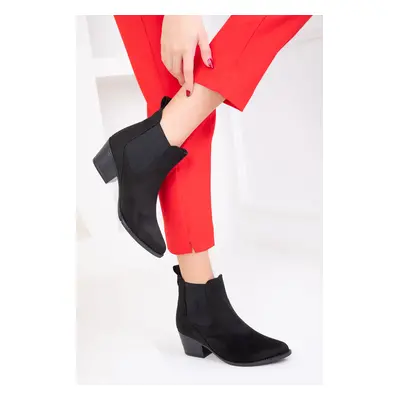 Soho Women's Black Suede Boots & Bootie