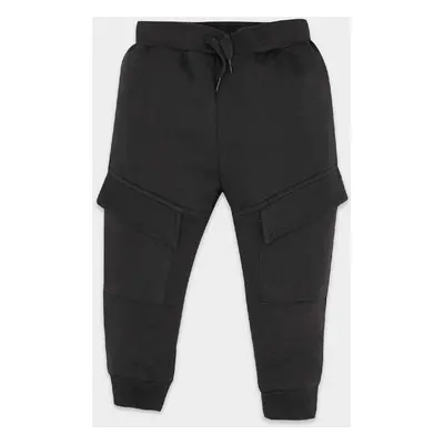 DEFACTO Baby Boy Anthracite Cargo Pocket Elastic Waist Basic Plain Sweatpants