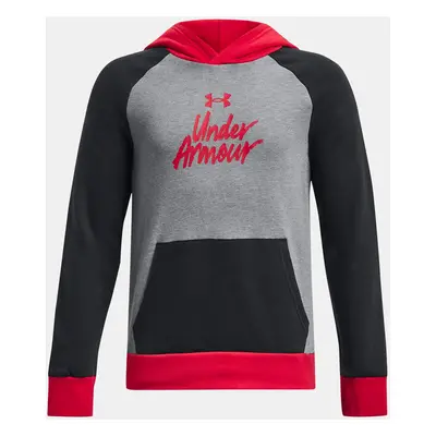 Under Armour Pulover UA Rival Fleece Script CB HD-BLK - Kluci