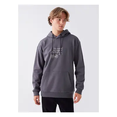 LC Waikiki Long Sleeve Printed Men's Hoodie