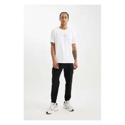 DEFACTO Fit Woven Sports Jogger Sweatpants Slim Fit Slim Cut Double Pocket