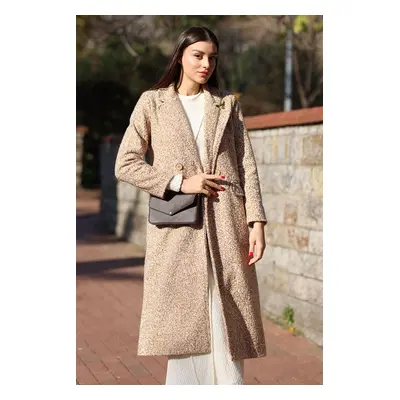 Bigdart Biscuit Oversize Long Boucle Coat