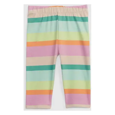 GAP Dětské pruhované organic capri legíny - Holky