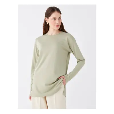 LC Waikiki Crew Neck Plain Long Sleeve Women's Tunic