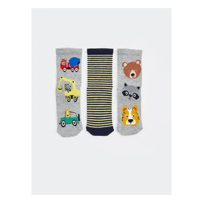 LC Waikiki 3-Pack Boy Patterned Socks