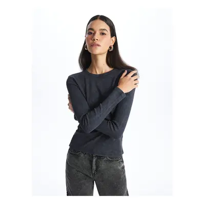 LC Waikiki Crew Neck Plain Long Sleeve Women's T-Shirt