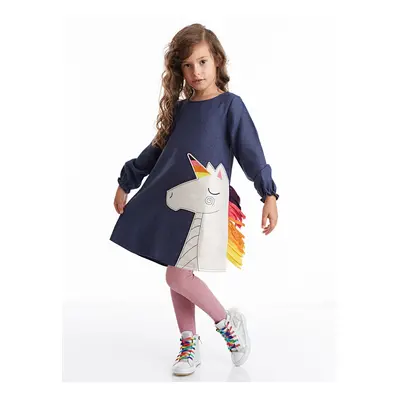 Dívčí šaty Denokids CFF-19K1-039/Navy Blue,White