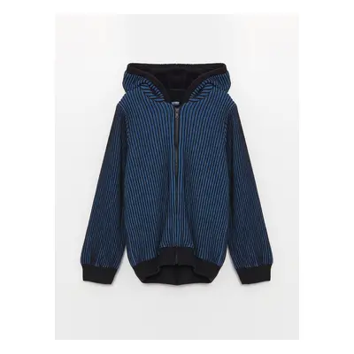 LC Waikiki LCW Kids Hooded Long Sleeve Boy's Knitwear Cardigan