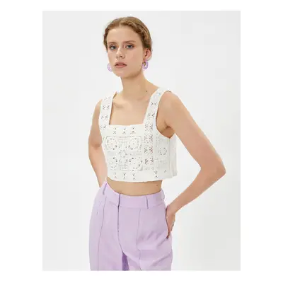 Koton Tuba Ünsal X Cotton - Crochet Crop Undershirt