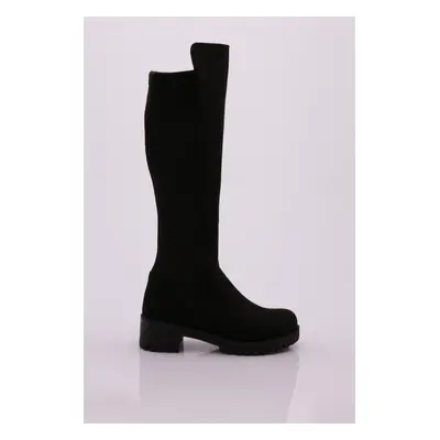 DGN Women's Back Stretch Knee High Boots 20K