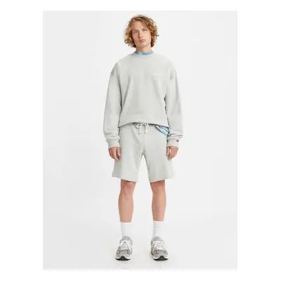 Levi&#39;s Světle šedé unisex teplákové kraťasy Levi's® - Pánské