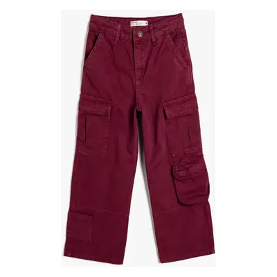 Koton Claret Red Girl Jeans