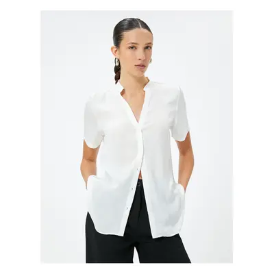 Koton Collar Collar Shirt Comfortable Fit Short Sleeve