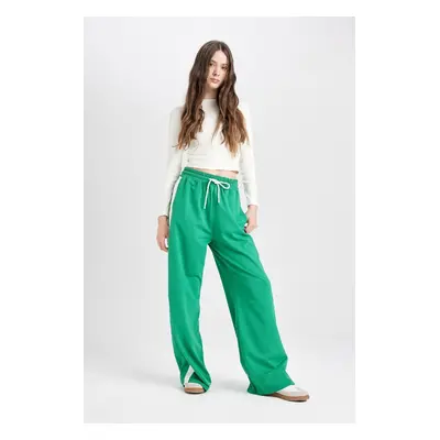 DEFACTO Cool Wide Leg Wide Leg Sweatpants Sweatpants Wide Leg Elastic Waist Laced Striped