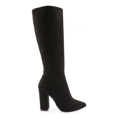 DGN Women's Heeled Boots Black Suede