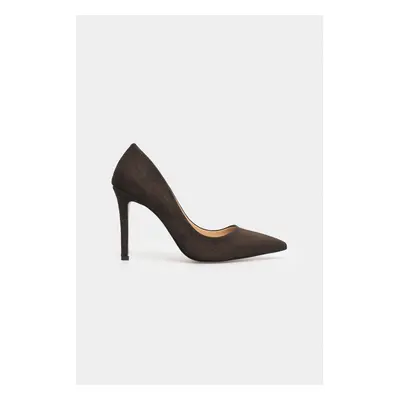 NİŞANTAŞI SHOES Vanessa Women's Brown Suede Pointed Toe Stilettos