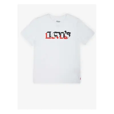 Levi&#39;s Bílé dětské tričko Levi's® - Kluci