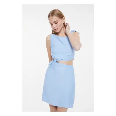 Trendyol Blue Cut Out Detailed Dress