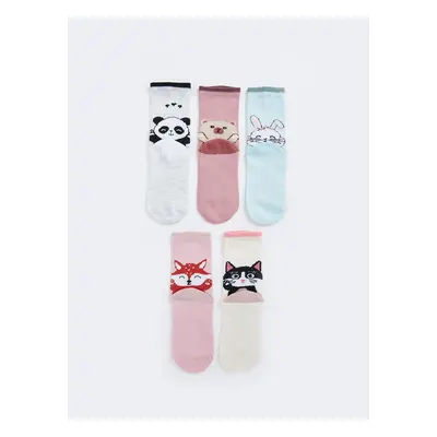 LC Waikiki Lcw Patterned Girls Socks 5-Pack