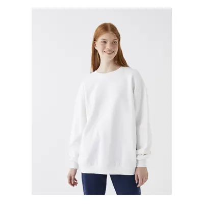 LC Waikiki Crew Neck Plain Long Sleeve Oversize Women's Sweatshirt