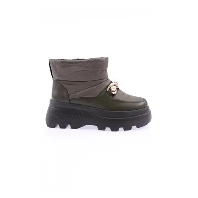 DGN Es808 Women's Thick Chain Accessory Pearl Stone Boots