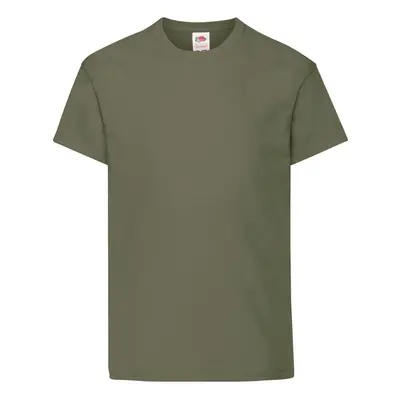 Khaki Children's T-shirt Original Fruit of the Loom