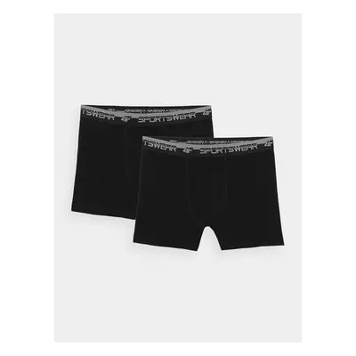 Pánské spodní prádlo boxerky 4F (2Pack) - černé