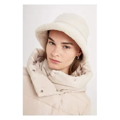 DEFACTO Women's Winter Suede Bucket Hat