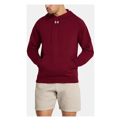 Pánská mikina Under Armour UA Rival Fleece Hoodie-RED - Pánské