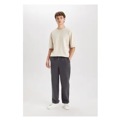 DEFACTO Relax Fit Thick Sweatpants Three Pockets Straight Leg