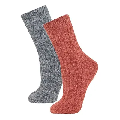 DEFACTO Women's 2-Pack Winter Socks