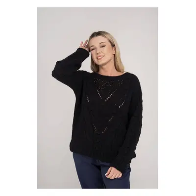 Black openwork sweater By o la La