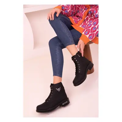 Soho Black-Black Women's Boots & Booties