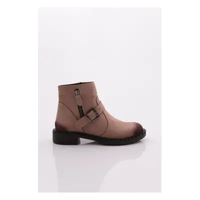 DGN Women's Upper Belt Laced Boots