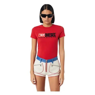 Diesel T-shirt - T-SLI-DIV T-SHIRT red