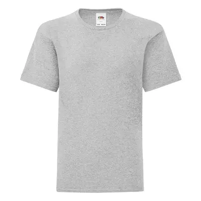 Grey children's t-shirt in combed cotton Fruit of the Loom