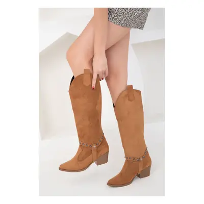 Soho Tan Suede Women's Boots