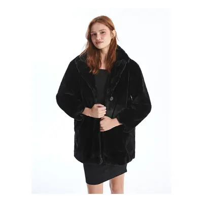 LC Waikiki LCW Jacket Collar Women's Plush Coat