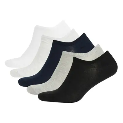 DEFACTO Men's Invisible 5-Pack Cotton Sneaker Socks