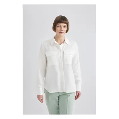 DEFACTO Regular Fit Textured Long Sleeve Shirt