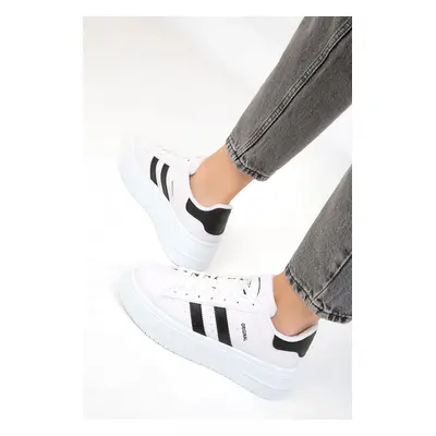 Soho White-Black Women's Sneaker