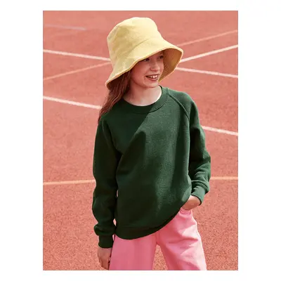 Zielona bluza dziecięca Raglan Sweat Fruit of the Loom