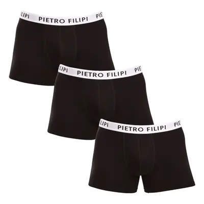 3PACK pánské boxerky Pietro Filipi černé