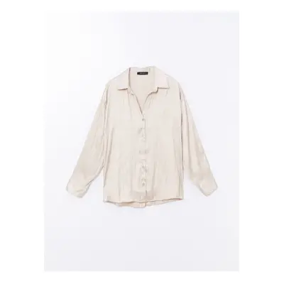 LC Waikiki Lcwk Oversize Satin Women's Shirt