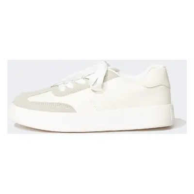 DEFACTO Girls High Sole Faux Leather Sneakers