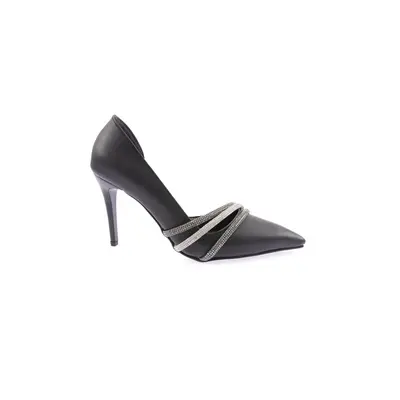 DGN Ysf-07-23y Women's Silver Stone Band Evening Dress Shoes