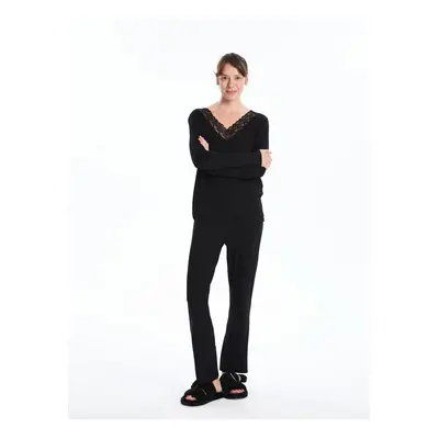 LC Waikiki V-Neck Women's Pajamas Set