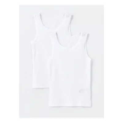 LC Waikiki Crew Neck Girls Undershirt 2-pack